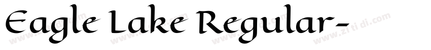 Eagle Lake Regular字体转换 Eagle Lake Regular字体转换